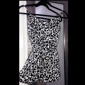 Charlotte Russe leopard print romper